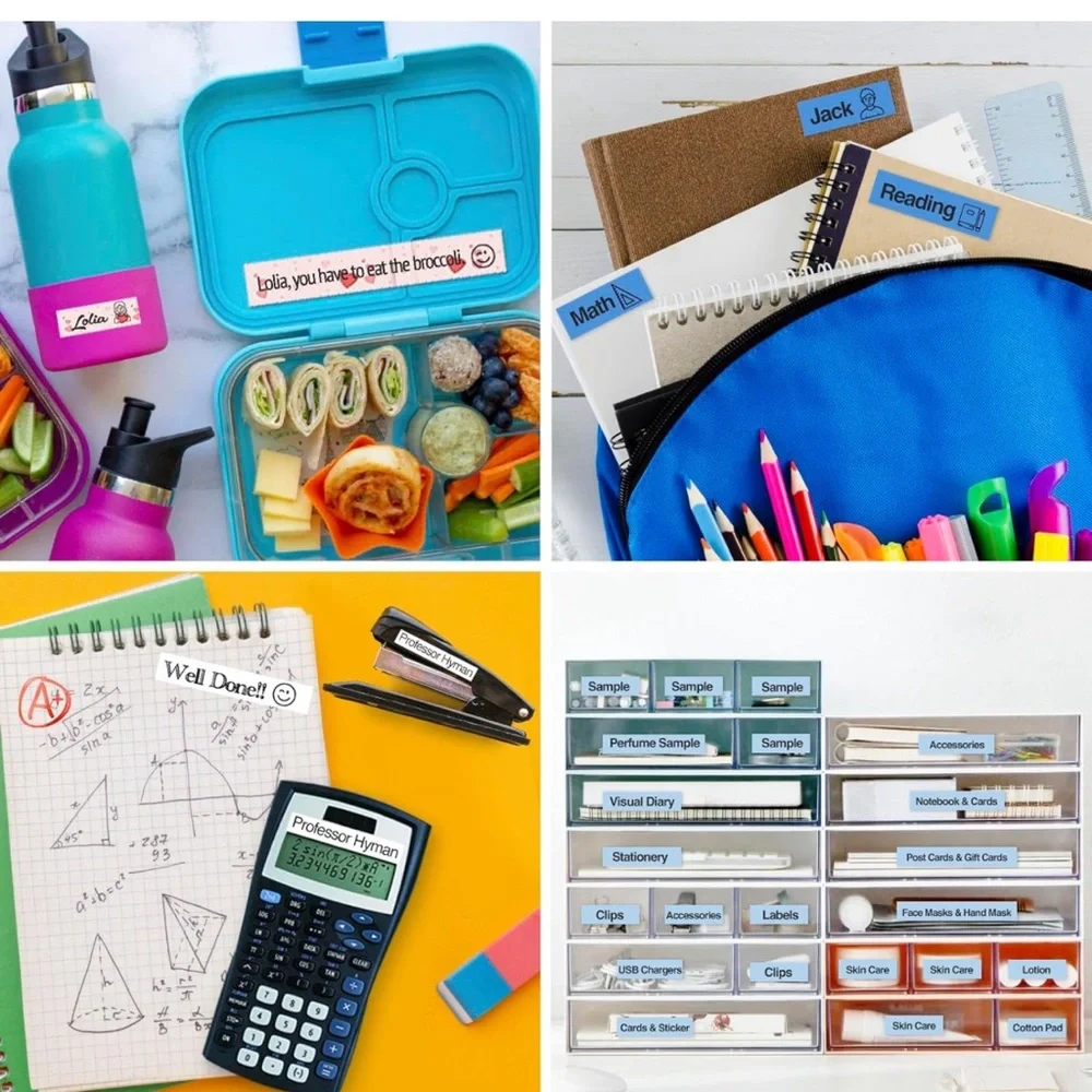 BRAND NEW Bluetooth Label Maker Machine with Tape, Continuous Waterproof Label